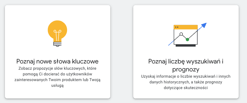 Jak znaleźć słowa kluczowe - Planer Słów Kluczowych od Google