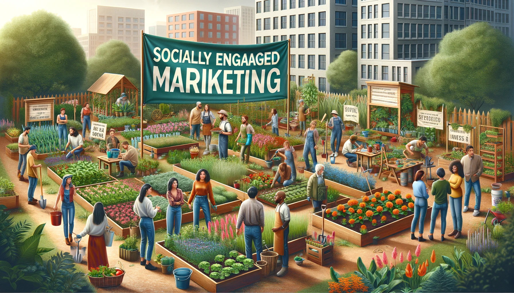 marketing społecznie zaangażowany w branży ogrodniczej