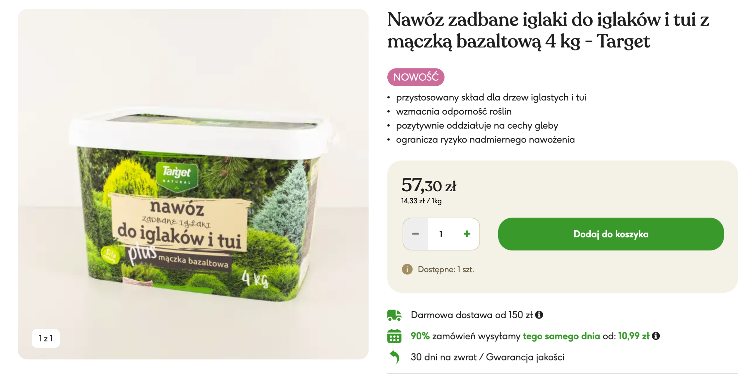 nawóz zadbane iglaki plantet