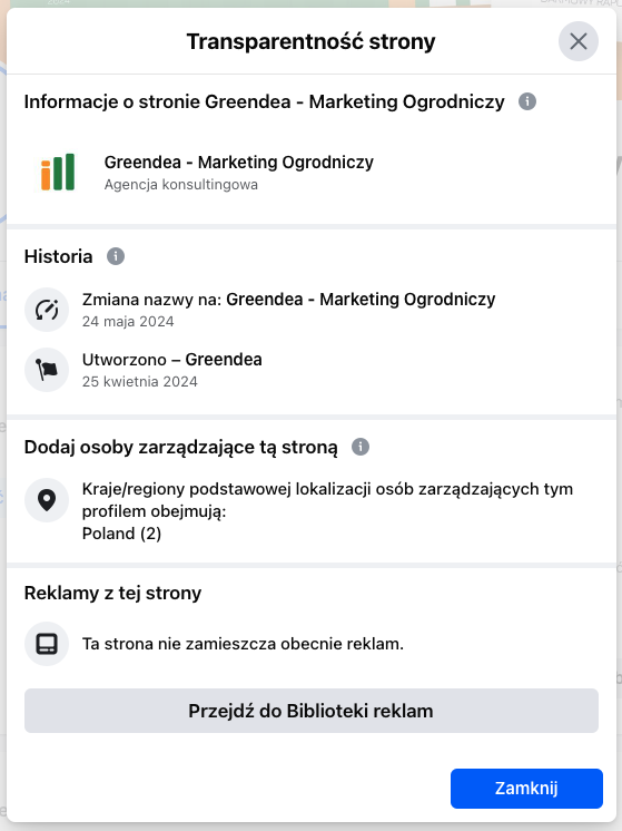 biblioteka reklam meta