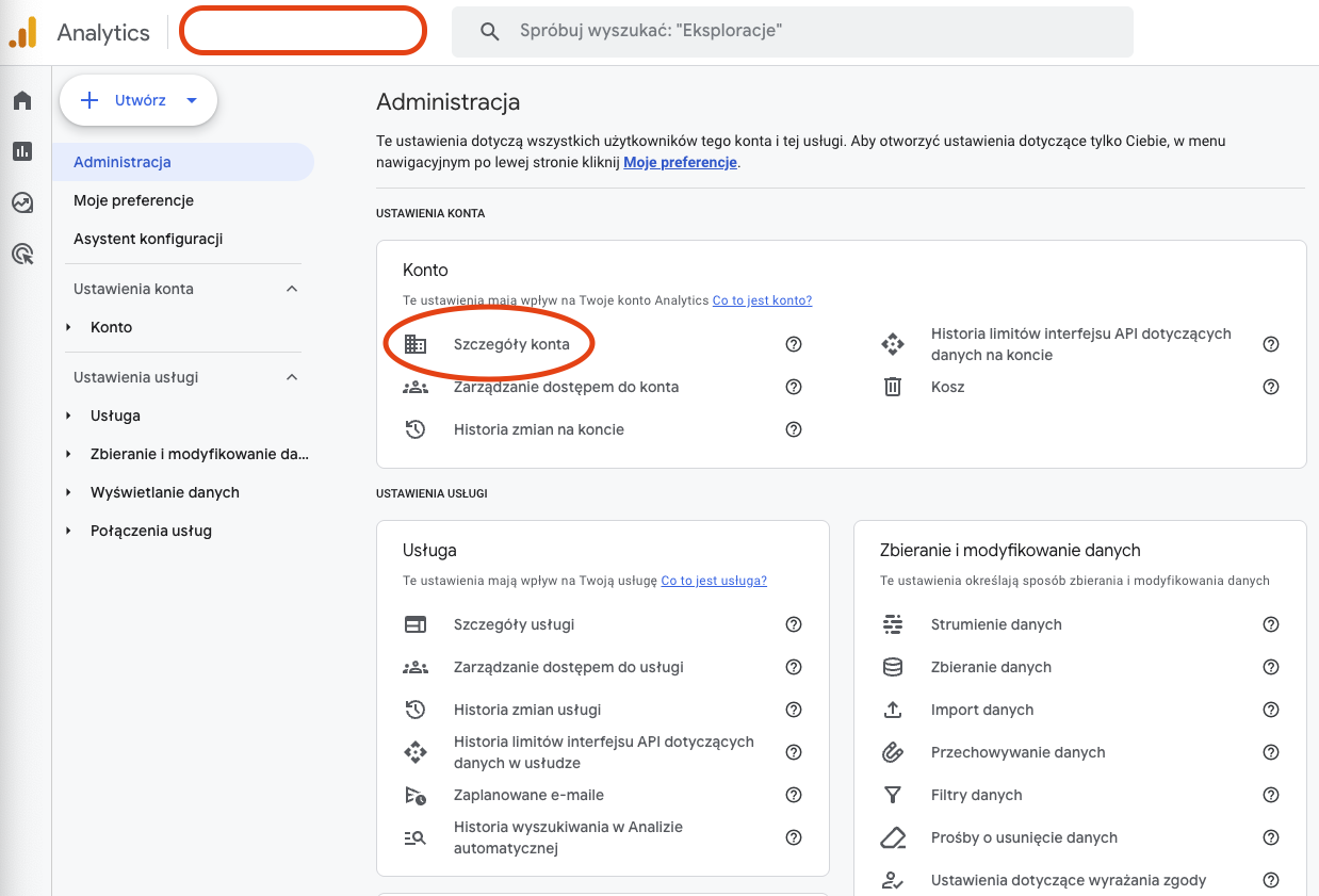 Dostęp administracyjny do Google Analytics - Zarządzanie dostępem do konta