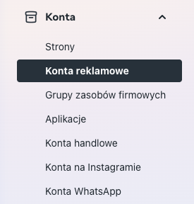 Facebook - Konta reklamowe