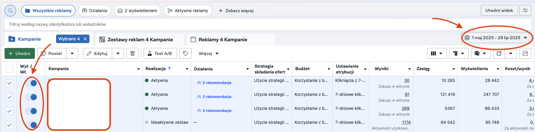 Historia zmian - Meta Ads
