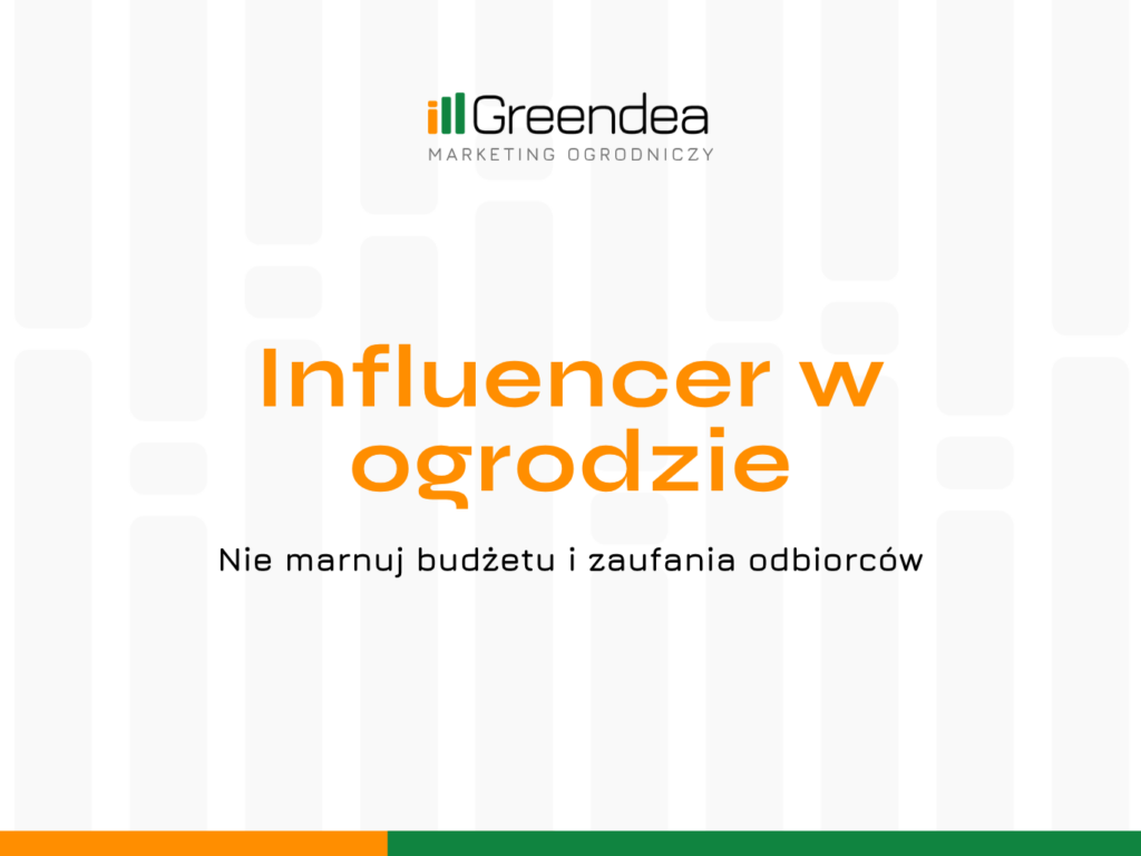 Influencer w ogrodzie